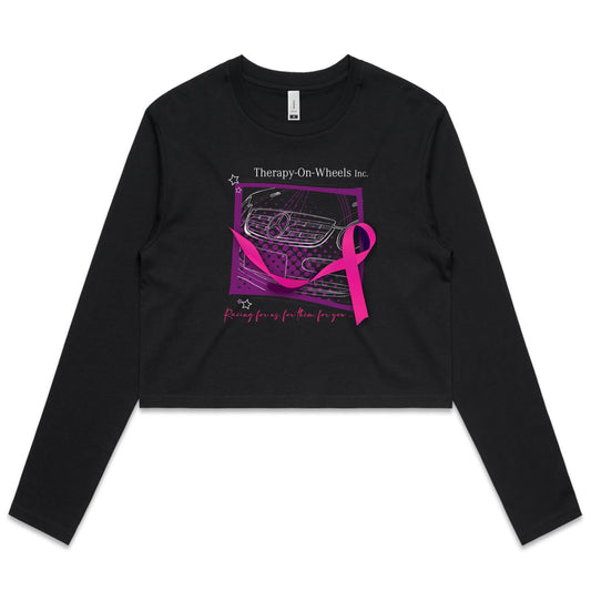 Hellcat Sketch - Women's Long Sleeve Crop