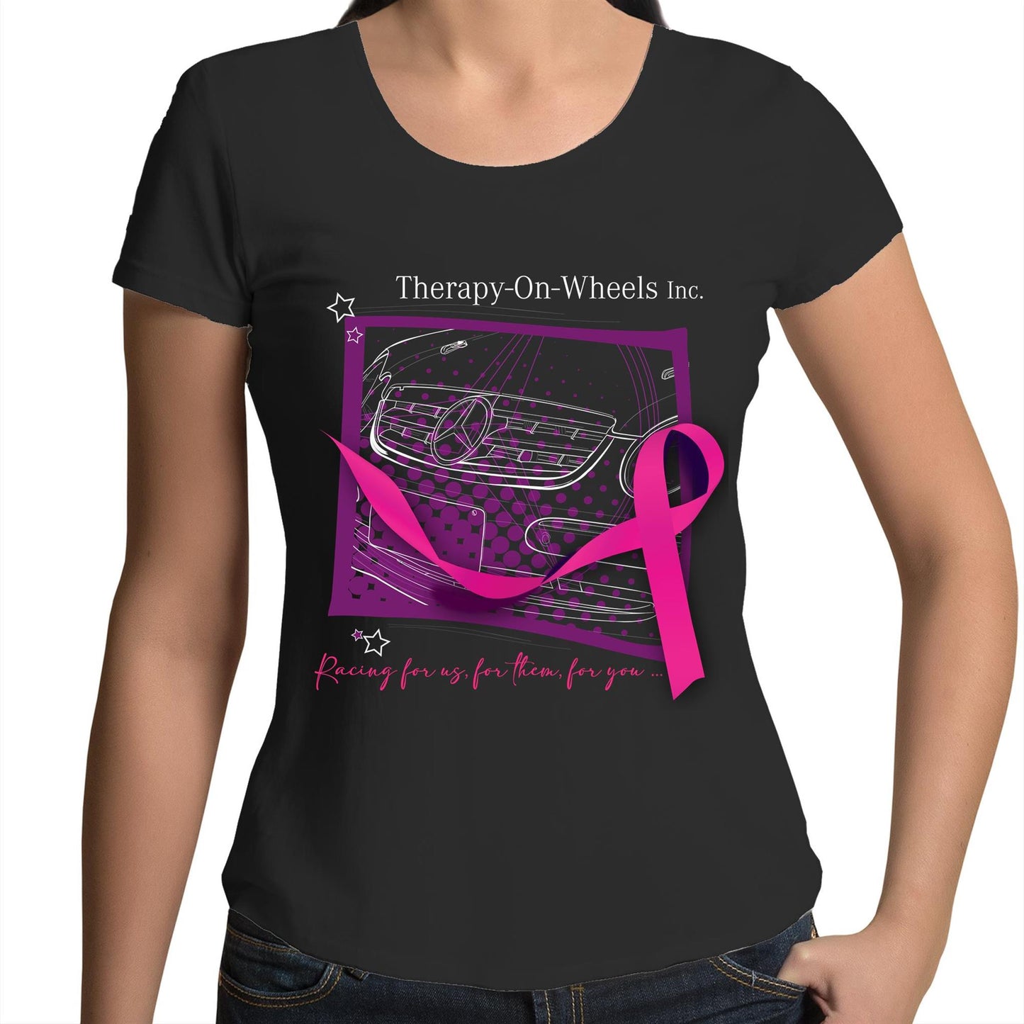 Hellcat Sketch - Women's Scoop Neck T-shirt